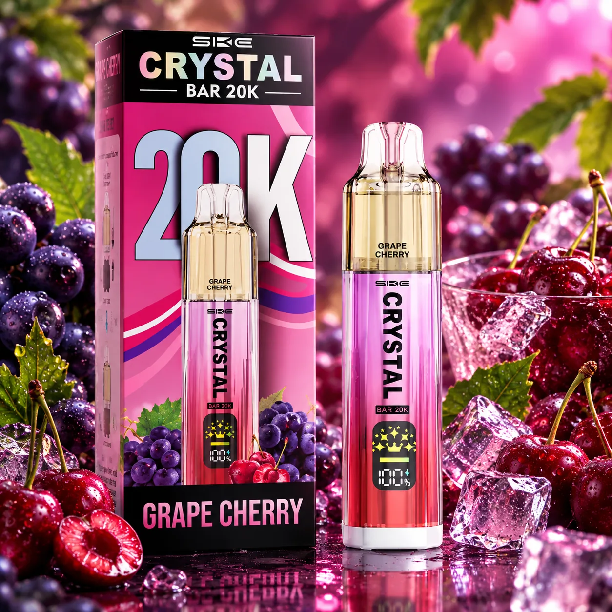 CRYSTAL CRYSTAL BAR 20K — Grape Cherry купить