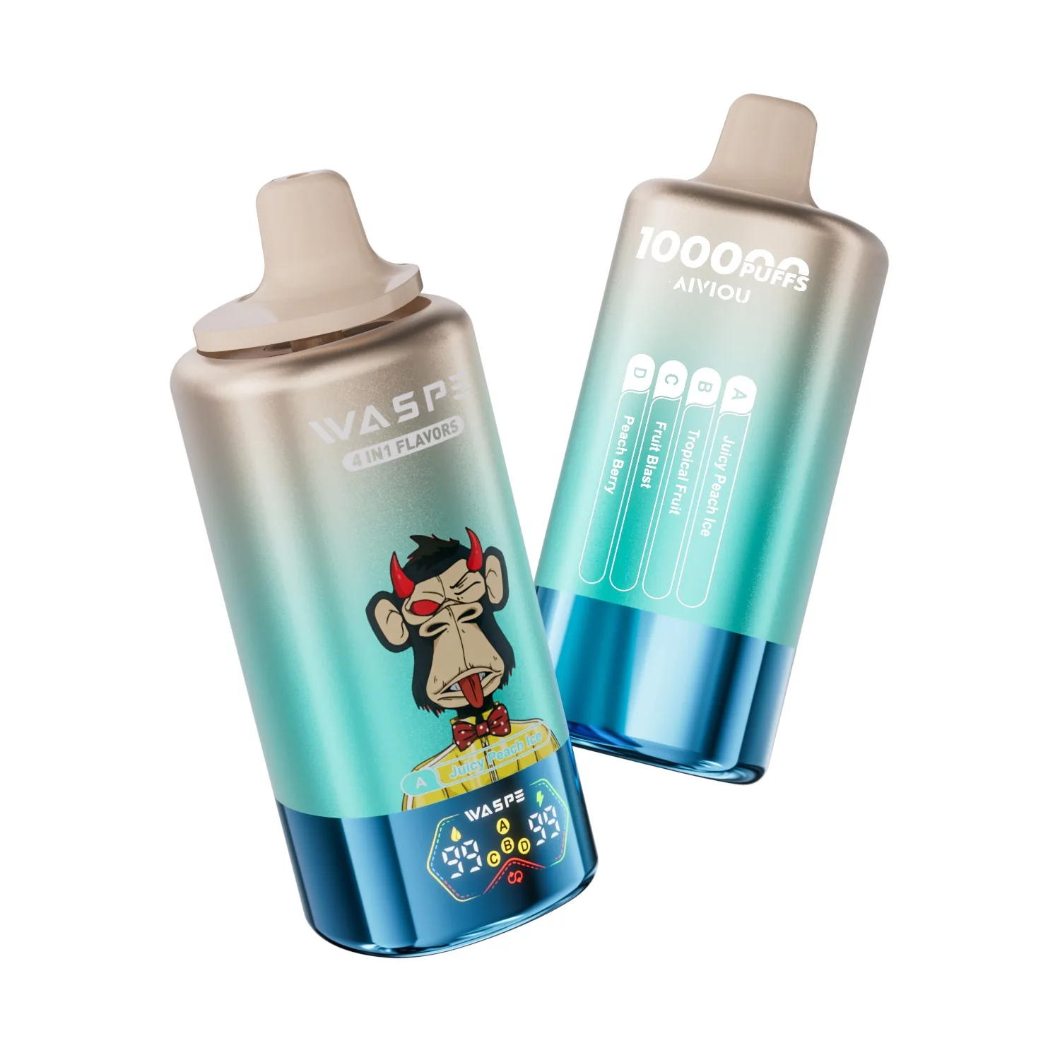 WASPE WASPE 100k (4 в 1) — Juicy Peach Ice, Tropical Fruit, Fruit Blast, Peach Berry купить