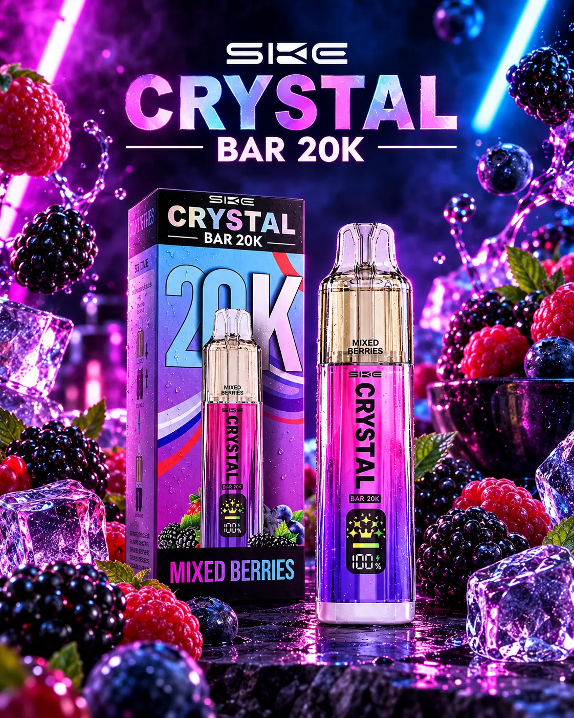 CRYSTAL CRYSTAL BAR 20K — Mixed Berry купить