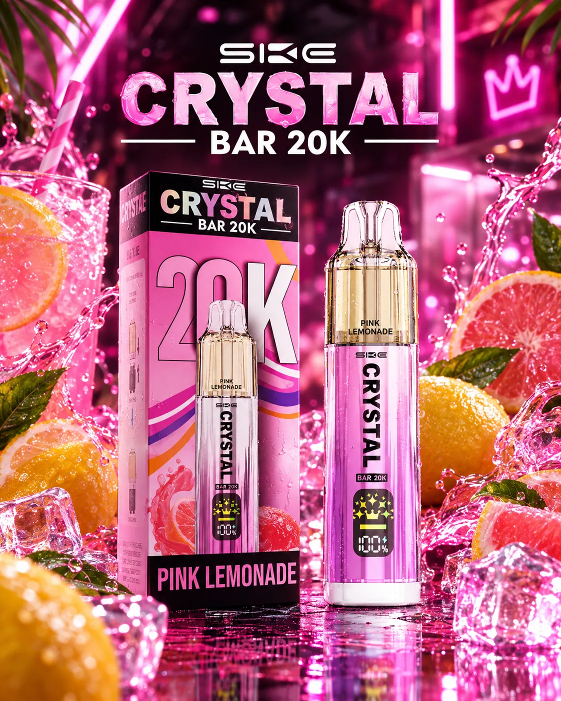 CRYSTAL CRYSTAL BAR 20K — Pink Lemonade купить