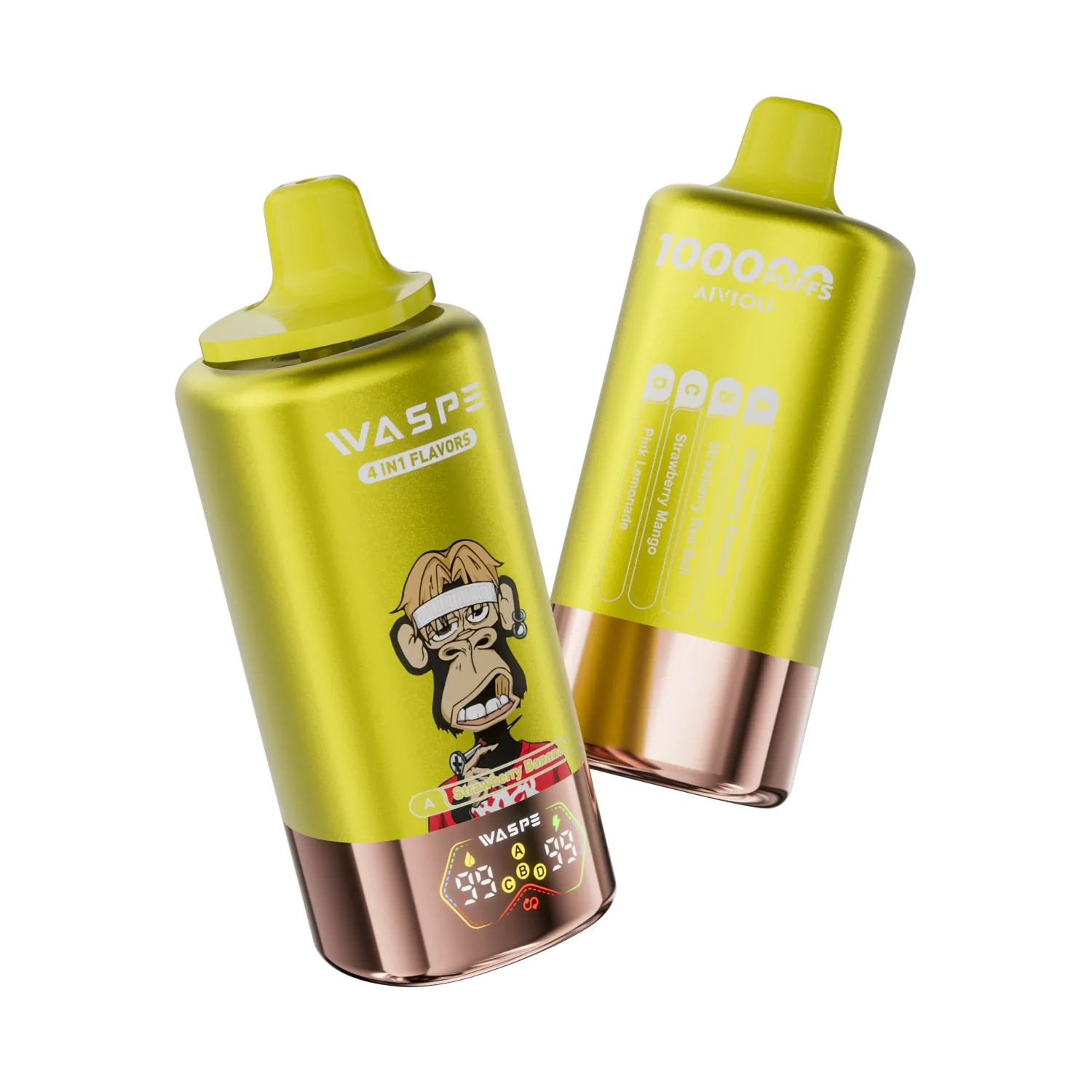 WASPE WASPE 100k (4 в 1) — Strawberry Banana, Strawberry Red Bull, Strawberry Mango, Pink Lemonade купить