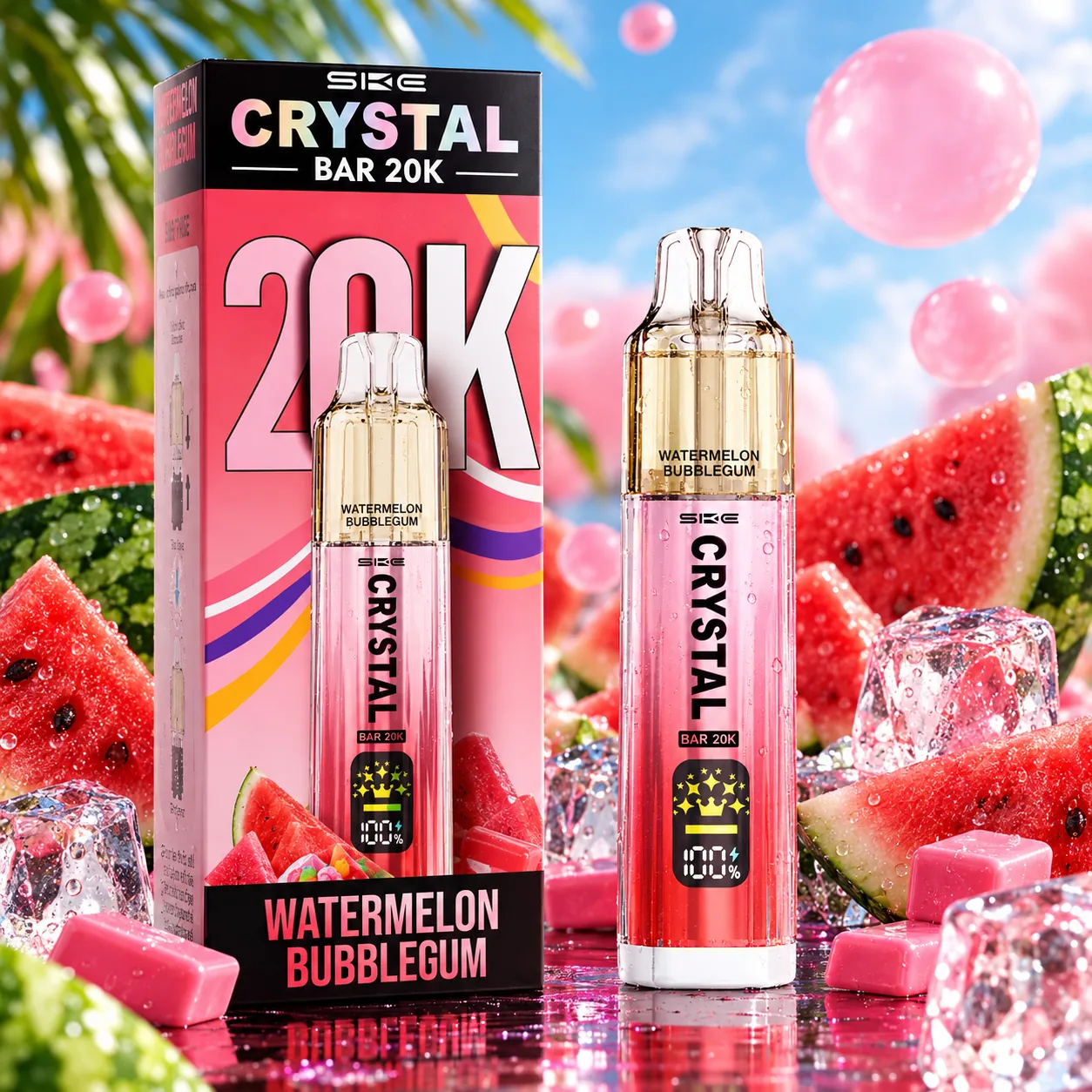 CRYSTAL CRYSTAL BAR 20K — Watermelon Bubblegum купить